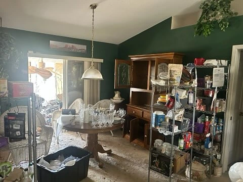 Living and dining before
